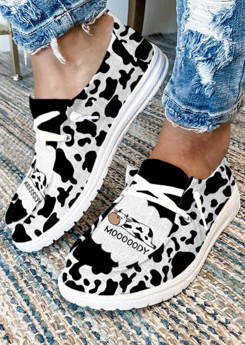 

Sneakers Mooooody Cow Lace Up Sneakers in Black. Size: ,39