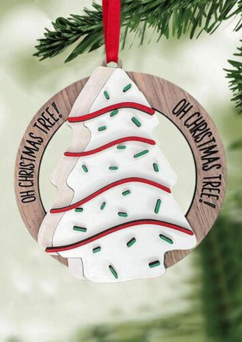 Christmas Decoration Oh Christmas Tree Ornament in Multicolor. Size: One Size