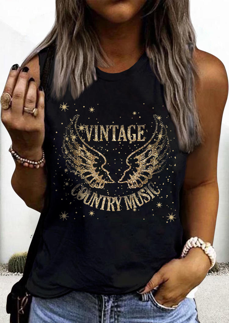 Vintage Country Music Wing O-Neck Tank