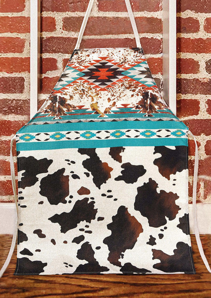 

Tools Aztec Geometric Cow Antifouling Apron in Multicolor. Size
