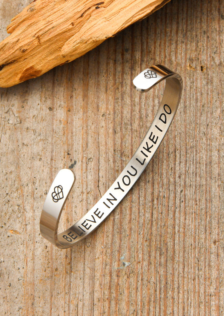 

Bracelet Believe In You Like I Do Bracelet in Silver. Size