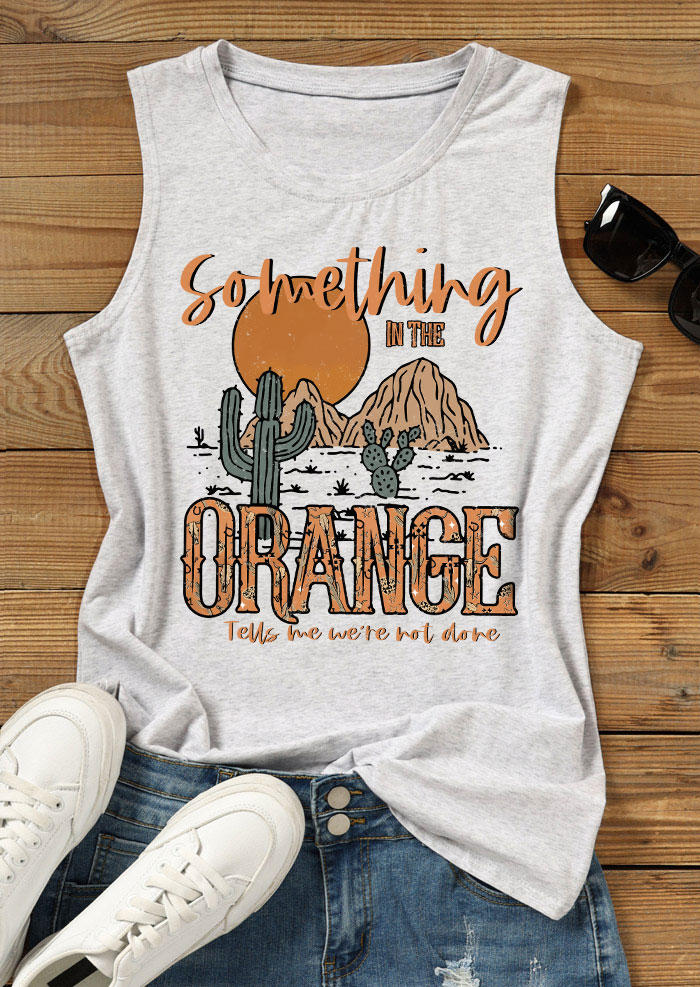 

Tank Tops Something In The Orange Tank Top - Light Grey in Gray. Size