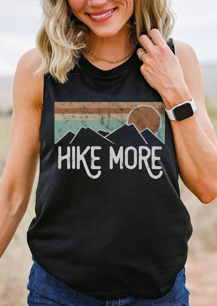 

Tank Tops Hike More Sunset Casual Tank Top in Black. Size