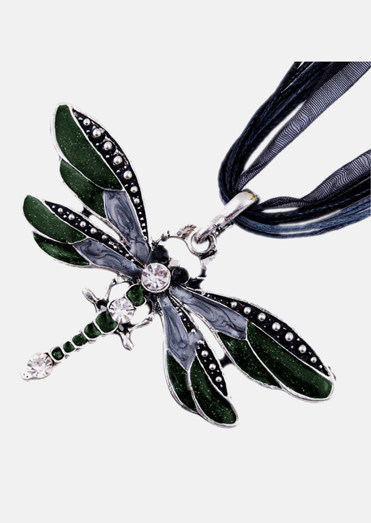 

Necklaces Butterfly Pendant Alloy Necklace in Black. Size