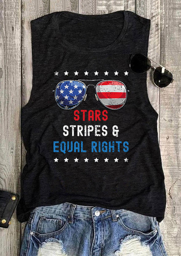 Stars Stripes & Equal Rights American Flag Tank