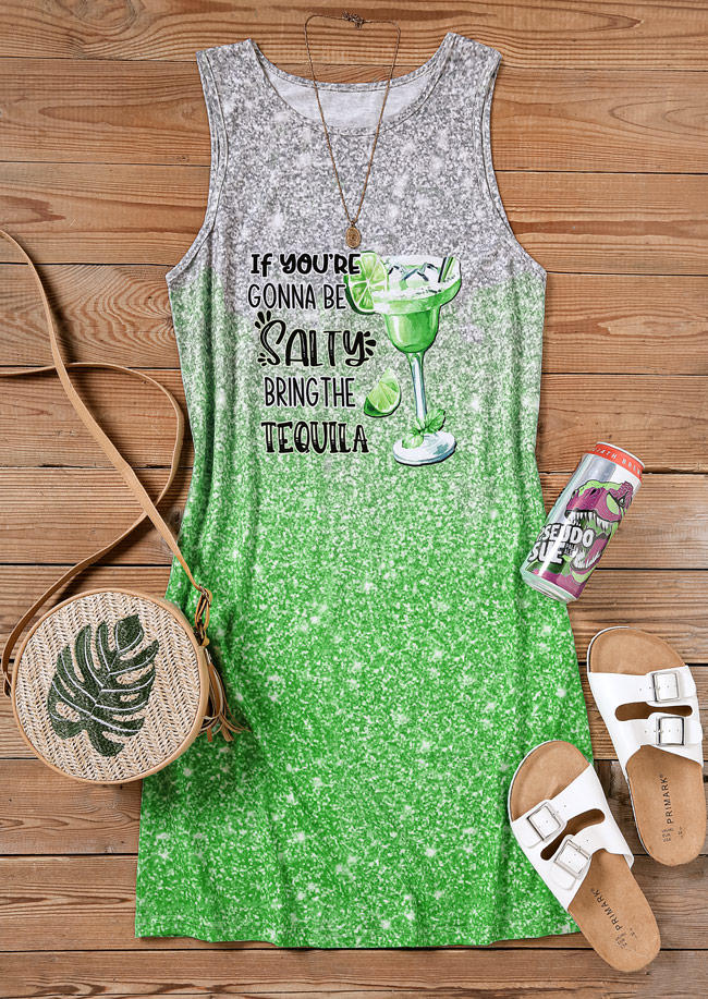 

Mini Dresses If You're Gonna Be Salty Bring The Tequila Mini Dress in Multicolor. Size: L,M,,XL