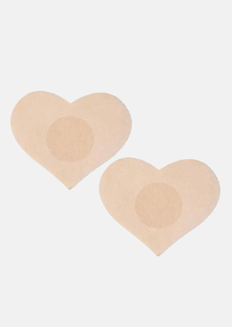

Bras 5Pairs Heart Invisible Disposable Adhesive Bra - Flesh in Apricot. Size