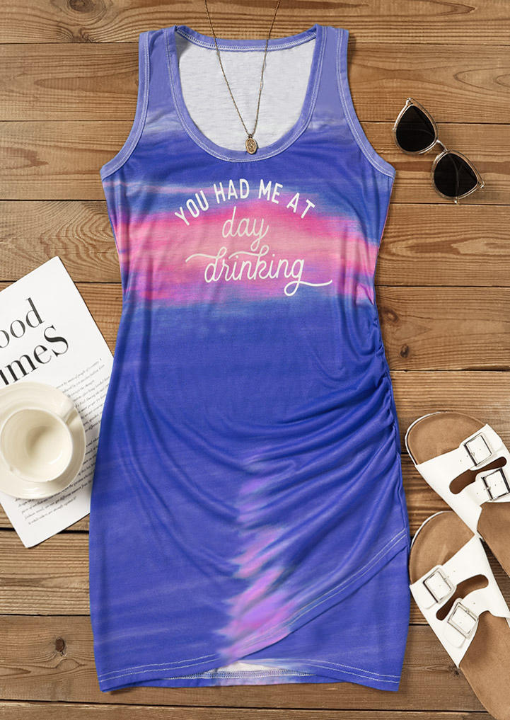You Had Me At Day Drinking Gradient Bodycon Dress