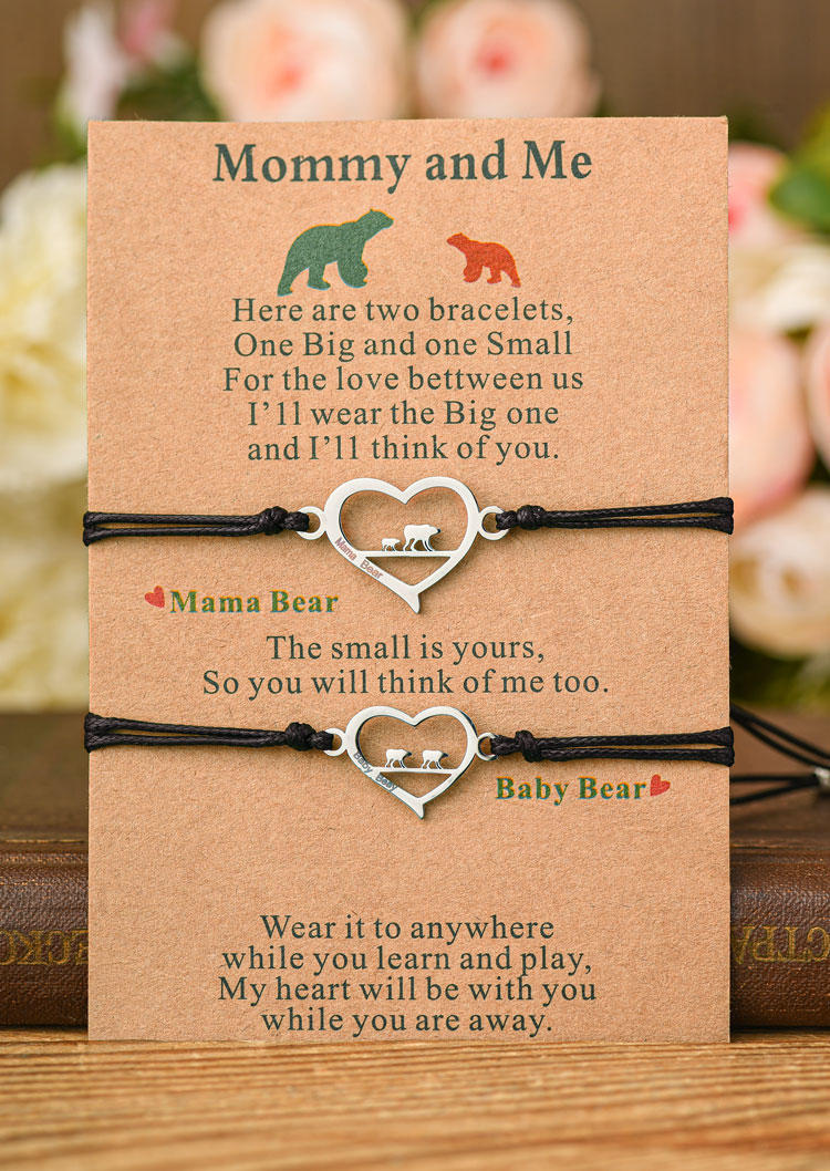 

Bracelet Mommy And Me Heart Bear Bracelet in Multicolor. Size
