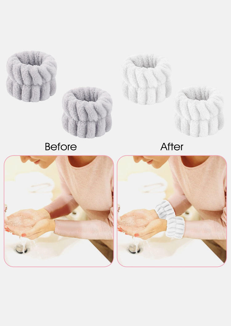 

Cool Gadgets 4Pcs Absorbent Wash Casual Wristband in Multicolor. Size