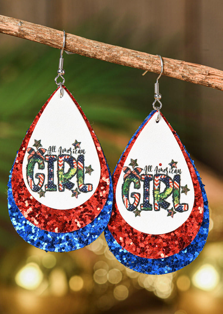 

Earrings All American Girl Sequined Multi-Layered Earrings in Multicolor. Size