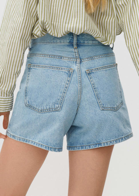 

Shorts Pocket Distressed Denim Shorts in Blue. Size: L,M,,XL
