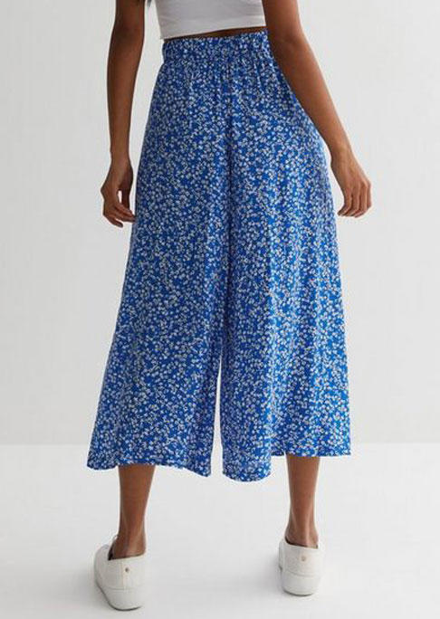 

Pants Ditsy Floral Pocket Wide Leg Pants in Blue. Size: L,M,,XL