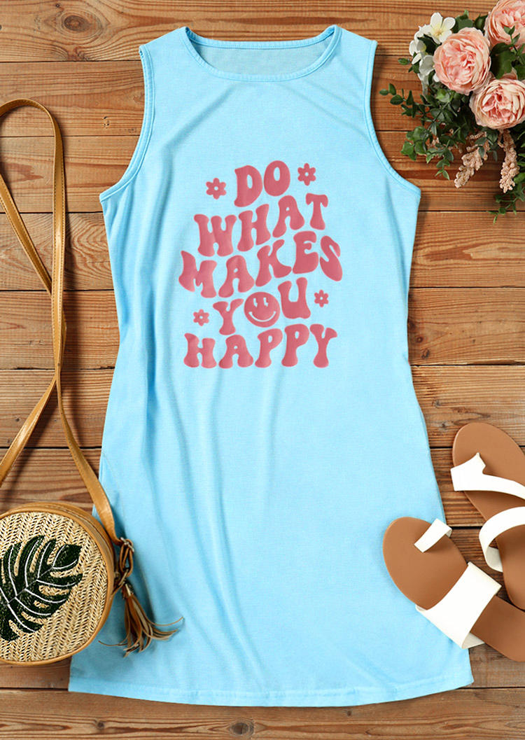 

Mini Dresses Do What Makes You Happy O-Neck Mini Dress - Cyan in Green. Size