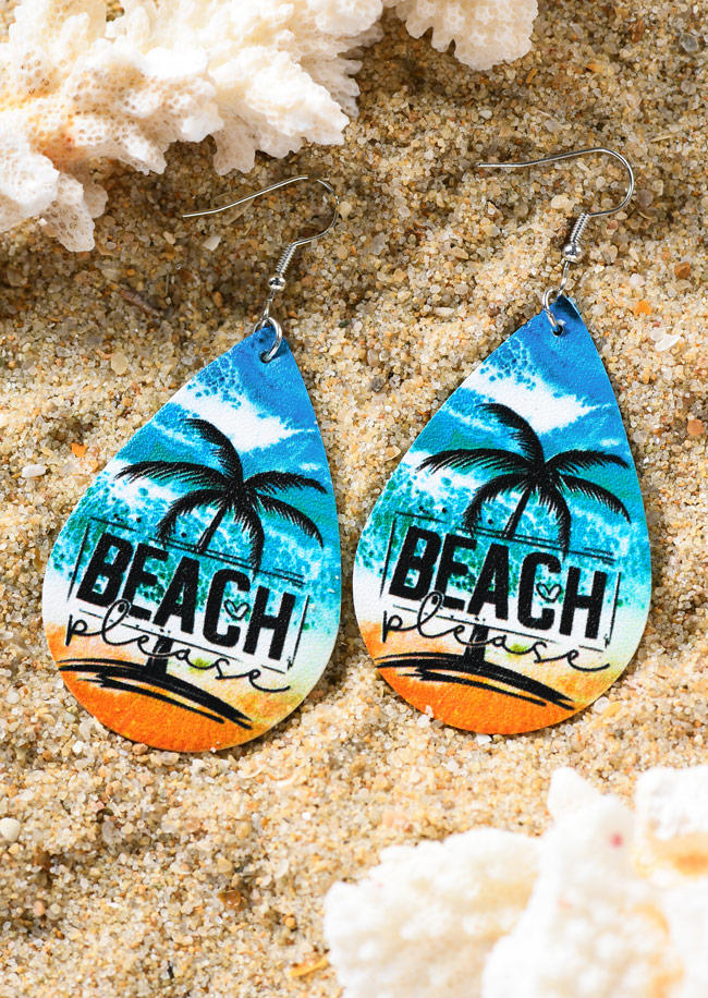 

Earrings Beach Please Coconut Tree Earrings in Multicolor. Size