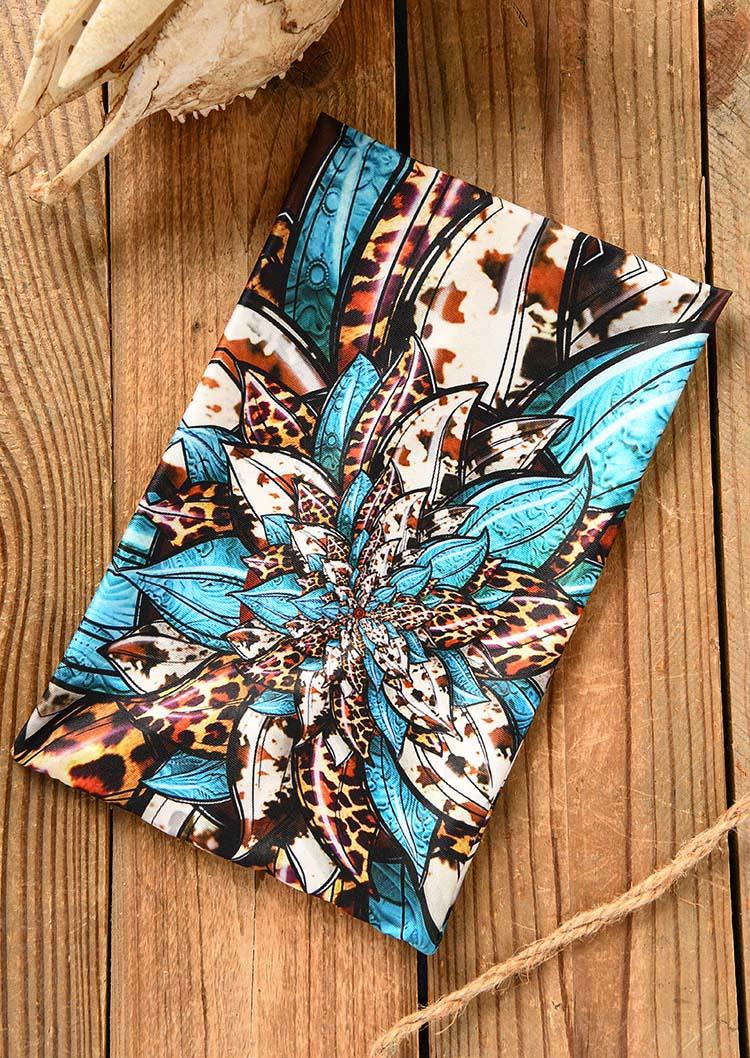 

Leopard Sunflower Yoga Sport Wide Headband in Multicolor. Size