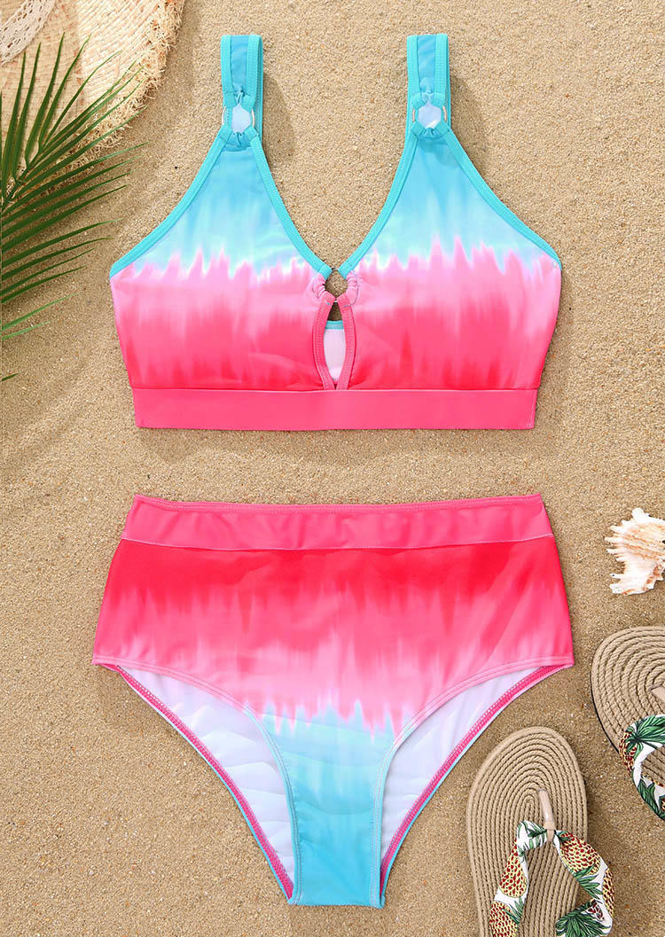 

Bikini Sets Gradient Hollow Out Bikini Set in Multicolor. Size: L,M,,XL