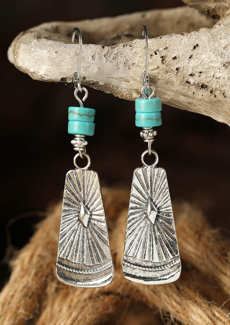 

Earrings Ethnic Beading Drop Earrings in Silver. Size