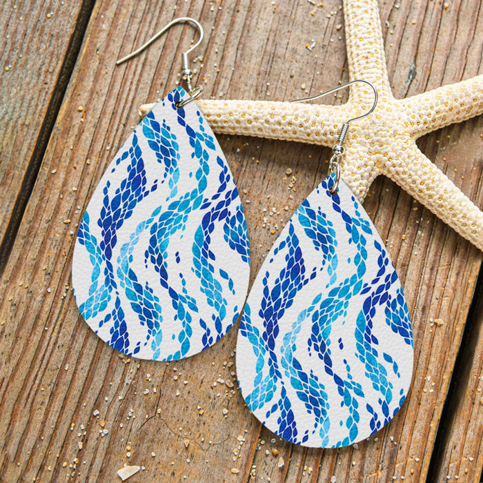 Seaweed Water Drop Earrings