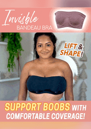 

Bras Non-slip Strapless Bandeau Bra in Black. Size