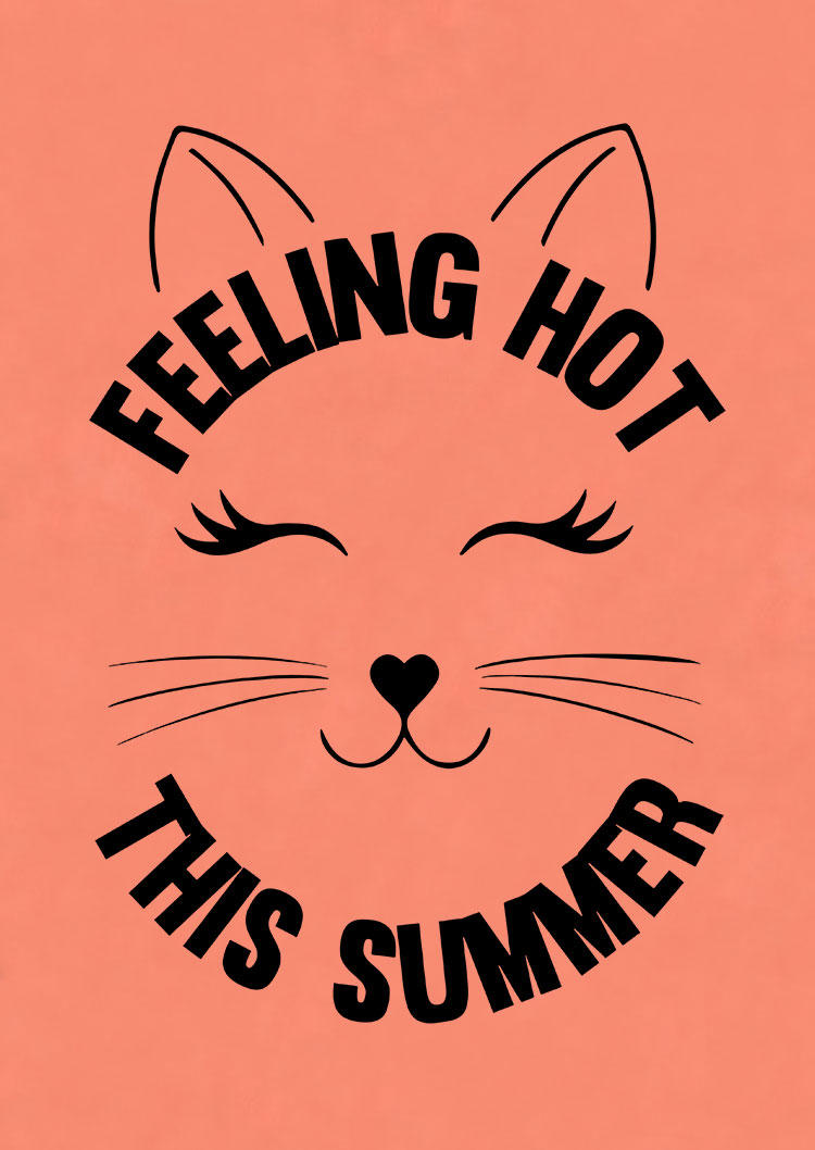 Feeling Hot This Summer O-Neck Tank - Orange