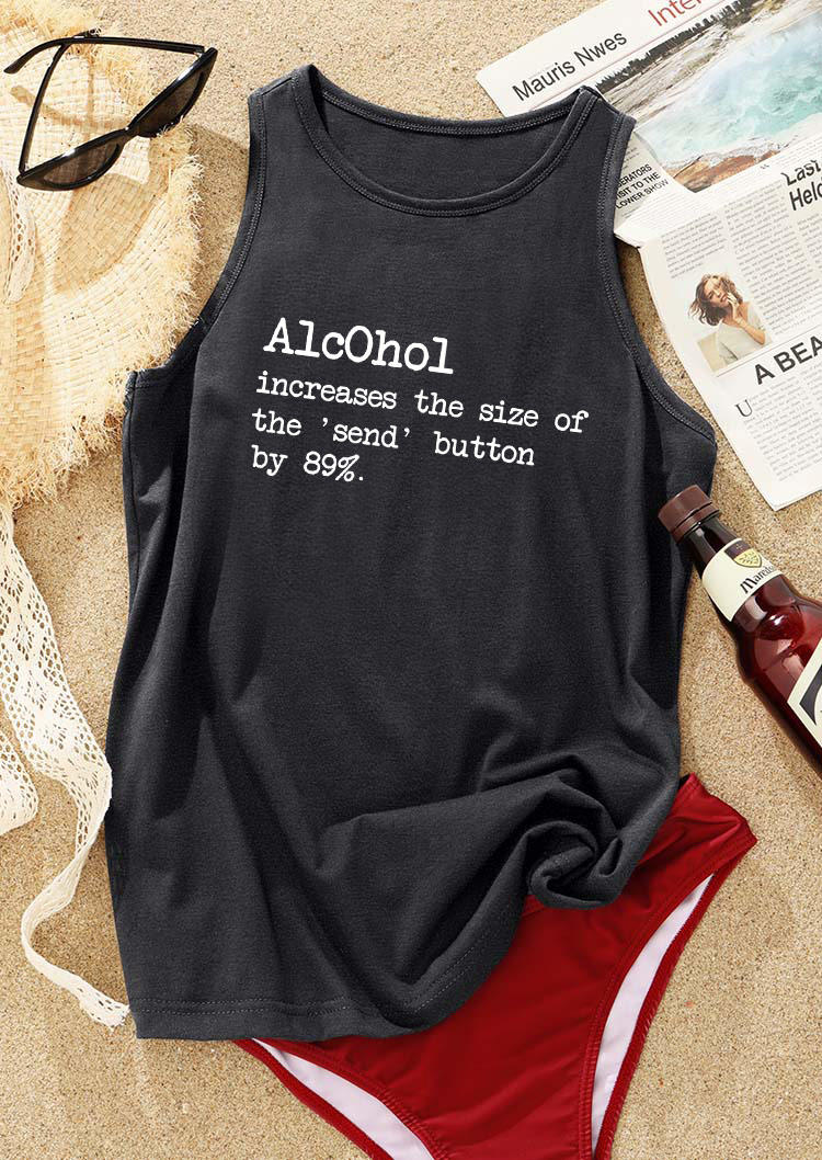 

Tank Tops Increases The Size Of The 'Send' Button By 89% Tank Top - Dark Grey in Gray. Size