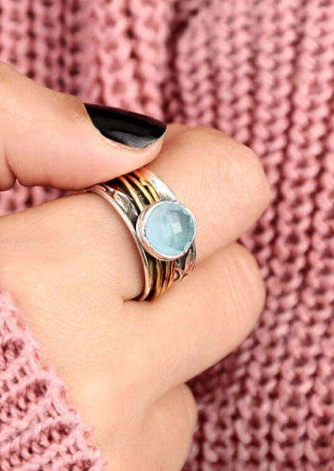 

Rings Rhinestone Alloy Retro Ring in Multicolor. Size