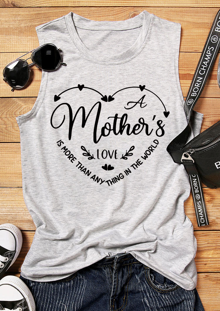 

Tank Tops Mother' Love Is More Than Anything In The World Tank Top - Light Grey in Gray. Size: L