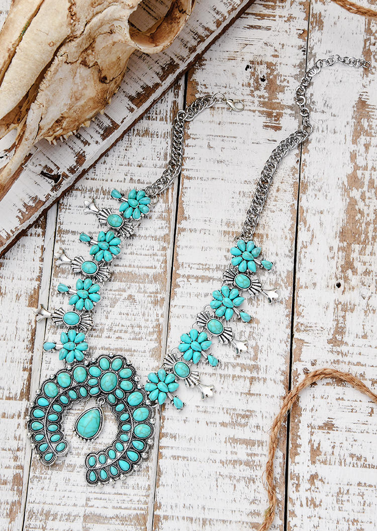 

Necklaces Bohemian Turquoise Maxi Necklace in Multicolor. Size