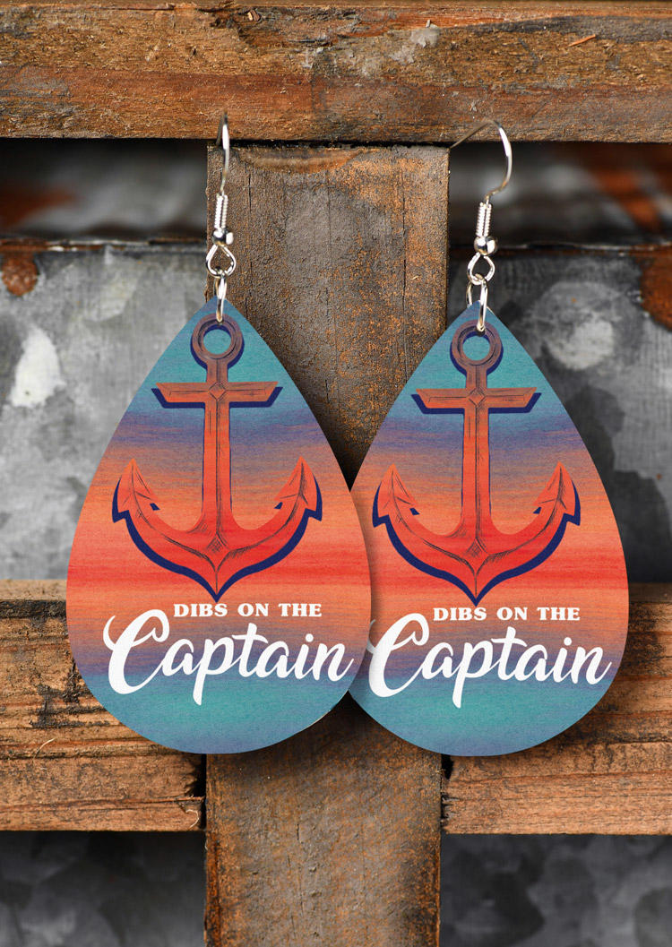 

Earrings Dibs On The Captain Gradient Anchor Water Drop Earrings in Multicolor. Size