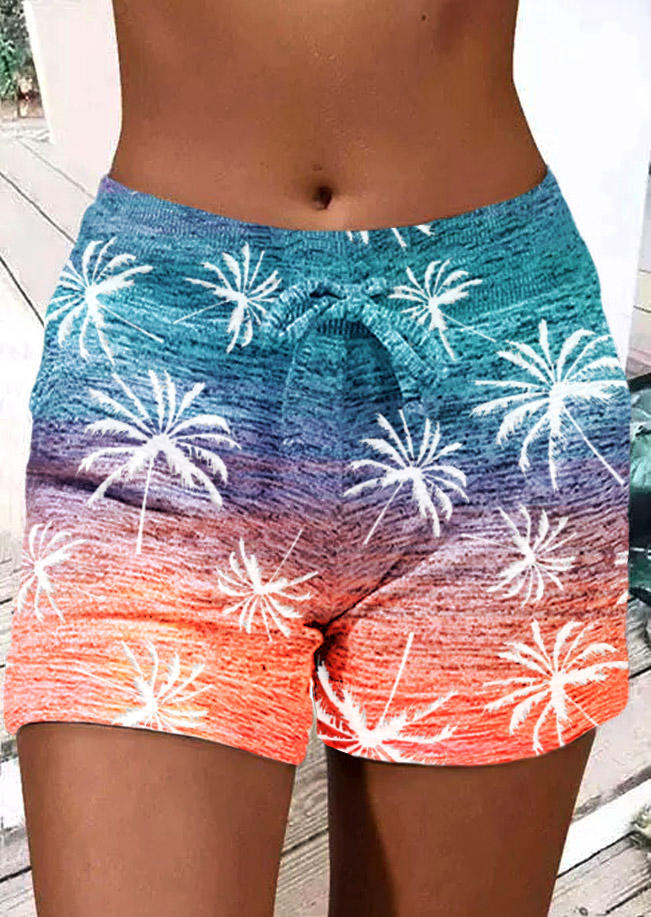 Coconut Tree Gradient Pocket Shorts