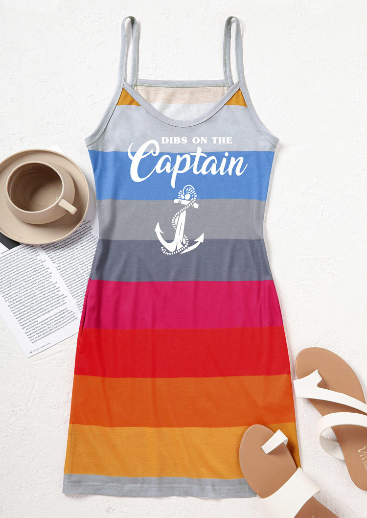 

Mini Dresses Dibs On The Captain Anchor Striped Pocket Mini Dress in Multicolor. Size