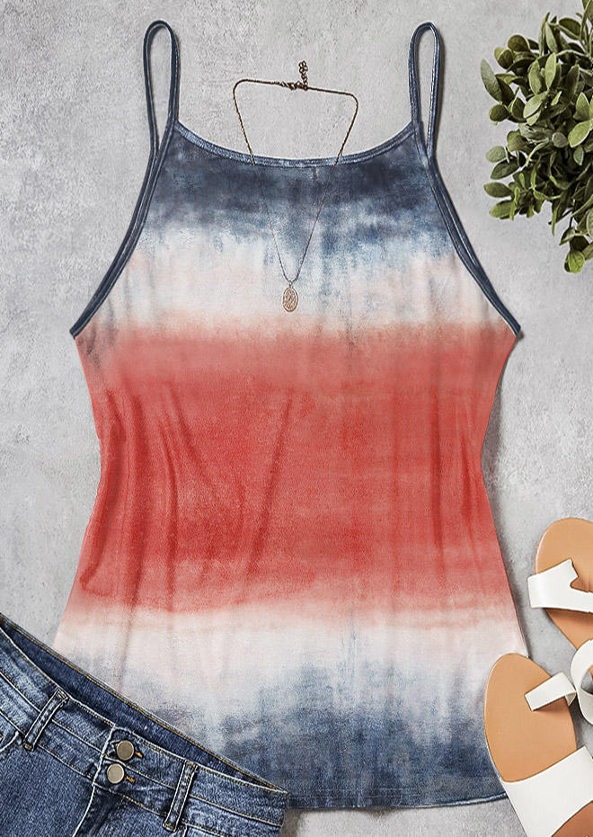 

Tank Tops Gradient Color Block Camisole in Multicolor. Size: L,M,,XL