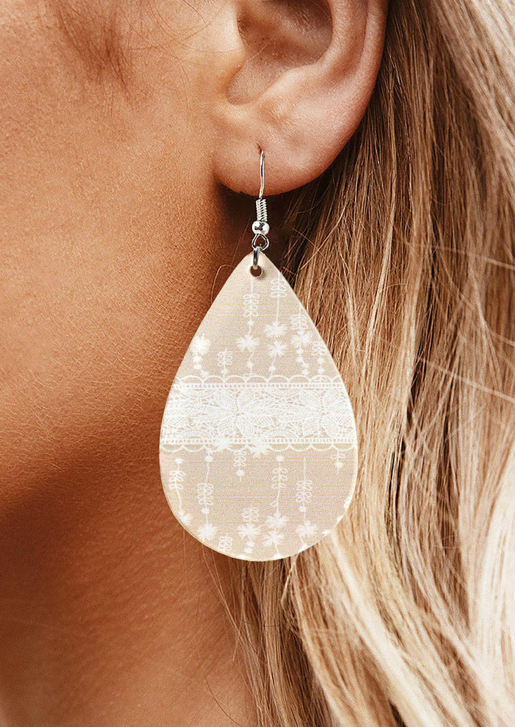 

Earrings Floral Acryl Water Drop Earrings in Multicolor. Size