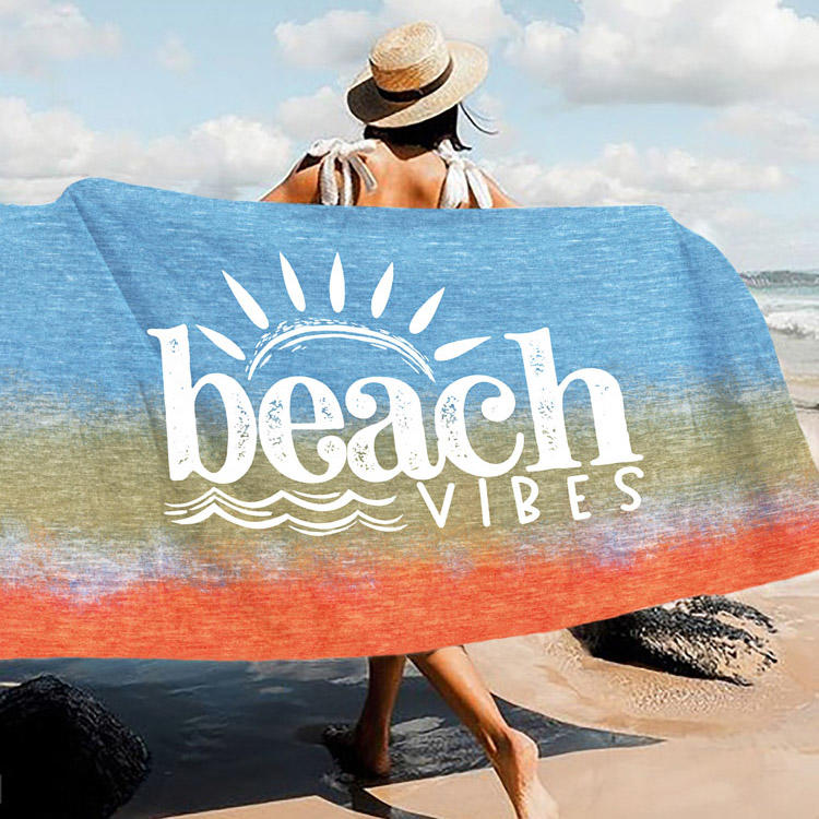 Beach Vibes Gradient Blanket