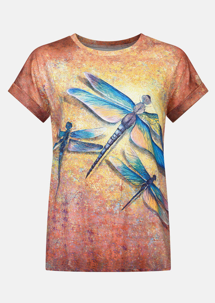

T-shirts Tees Dragonfly Tie Dye T-Shirt Tee in Multicolor. Size: L