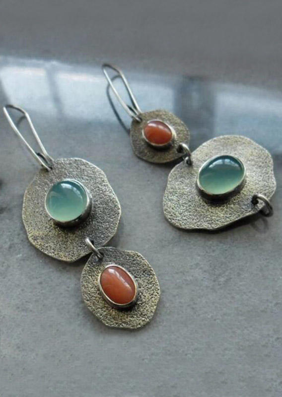 

Earrings Bohemian Turquoise Asymmetric Alloy Earrings in Multicolor. Size