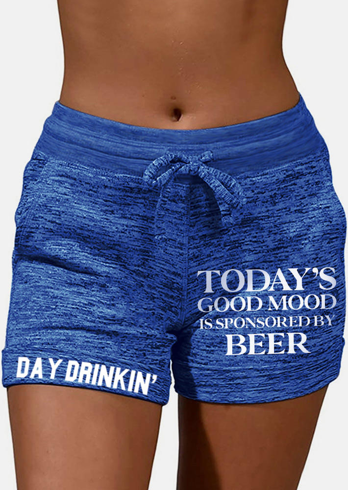 

Shorts Today' Good Mood Is Sponsored By Beer Shorts in Blue. Size: L,M,,XL