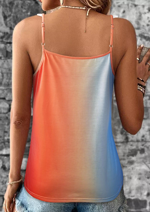 

Tank Tops Beach Vibes Gradient Coconut Tree Camisole in Multicolor. Size