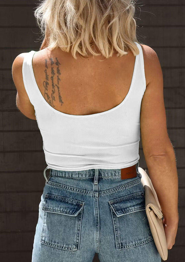 

Tank Tops Ruched Lace Up Tank Top in White. Size: L,M,,XL