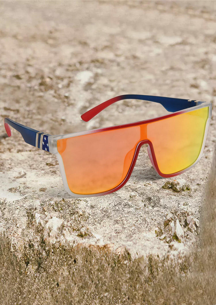 

Sunglasses Summer Plastic Frame Sunglasses in Orange. Size