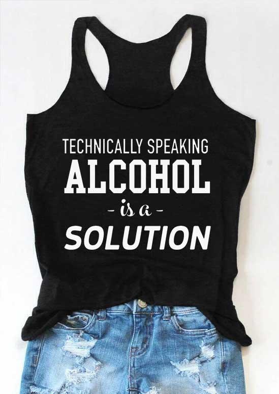 

Tank Tops Technically Speaking Is A Solution Racerback Tank Top in Black. Size