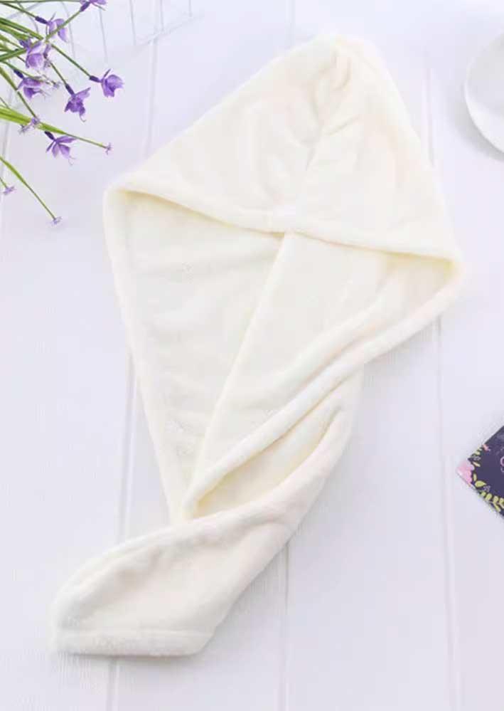 

Magic Instant Dry Hair Towel in White. Size