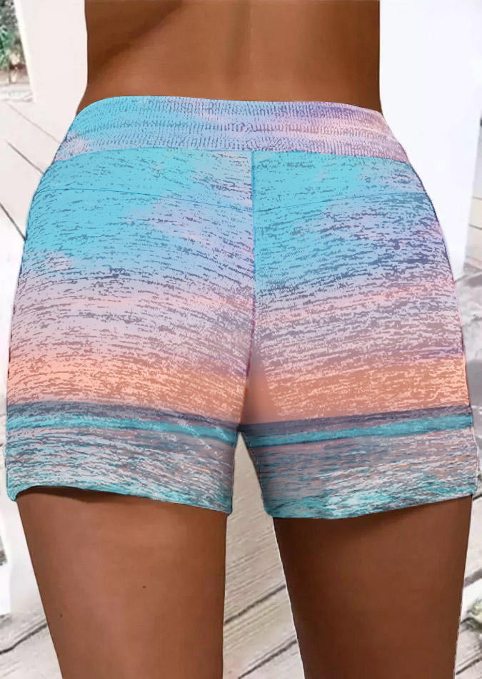 

Shorts Tanned & Tipsy Drawstring Pocket Shorts in Multicolor. Size: L,M