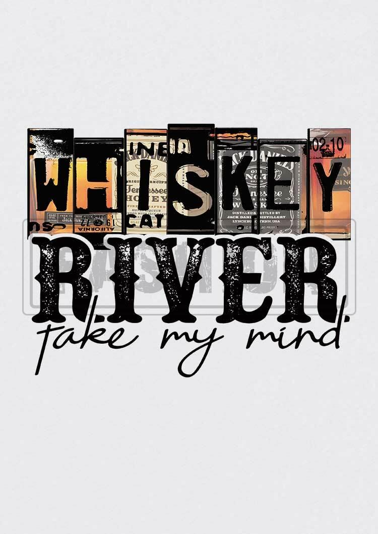 Whiskey River Take My Mind Tank - White