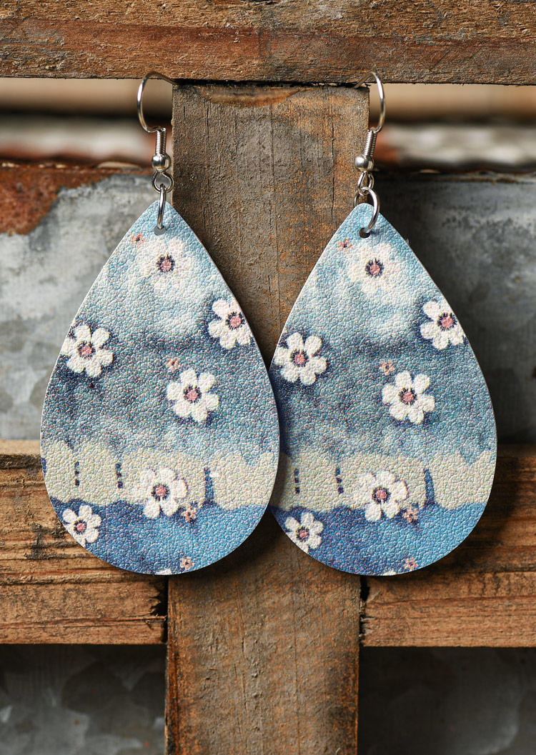 

Earrings Floral Water Drop Earrings in Multicolor. Size