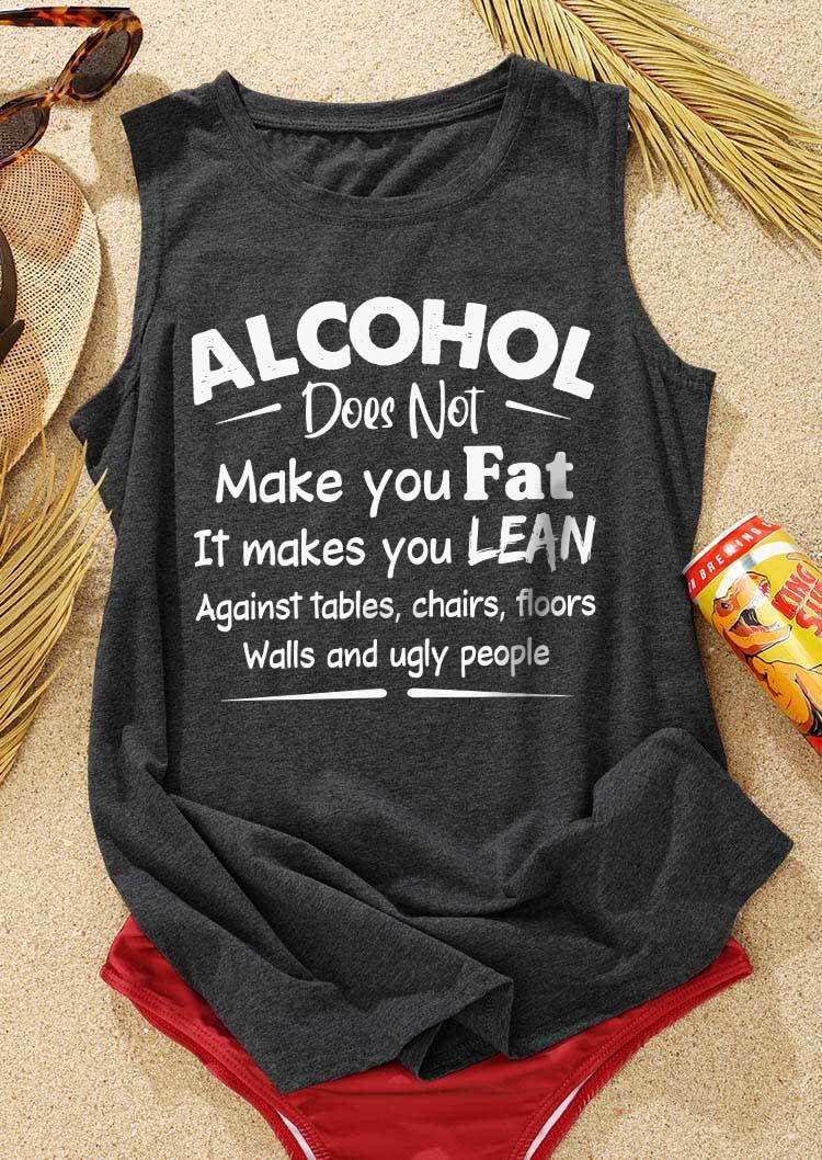 

Tank Tops Does Not Make You Fat Tank Top - Dark Grey in Gray. Size