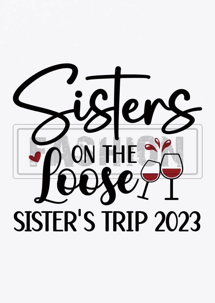 Sisters On The Loose Sister's Trip 2023 Tank - White