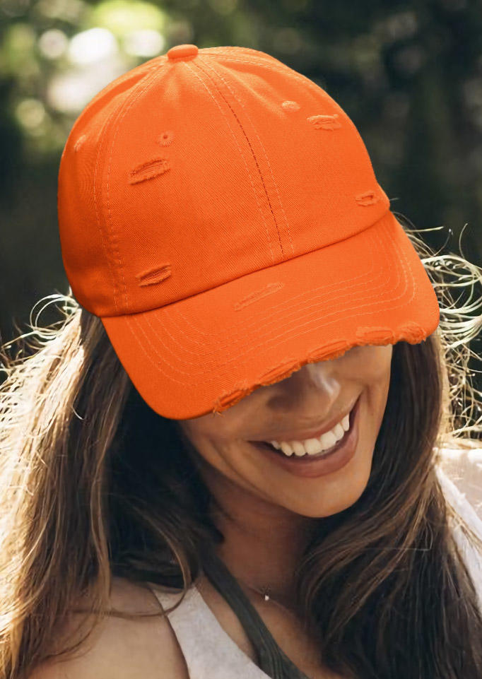 Frayed Casual Baseball Cap