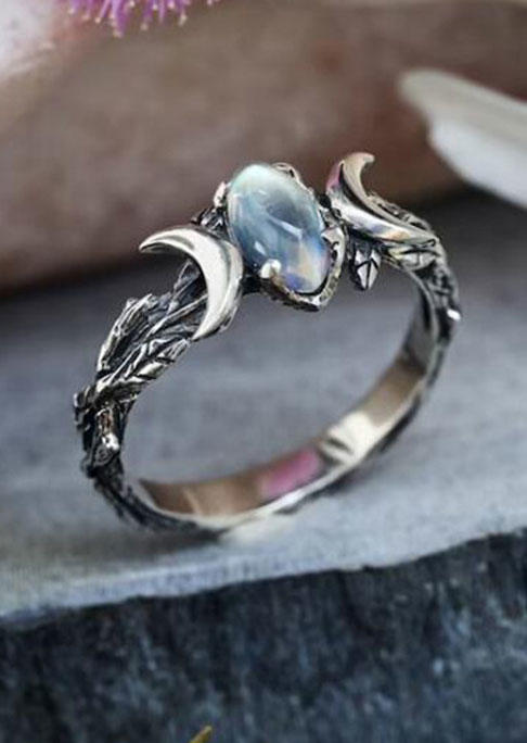 

Rings Moonstone Casual Alloy Ring in Multicolor. Size